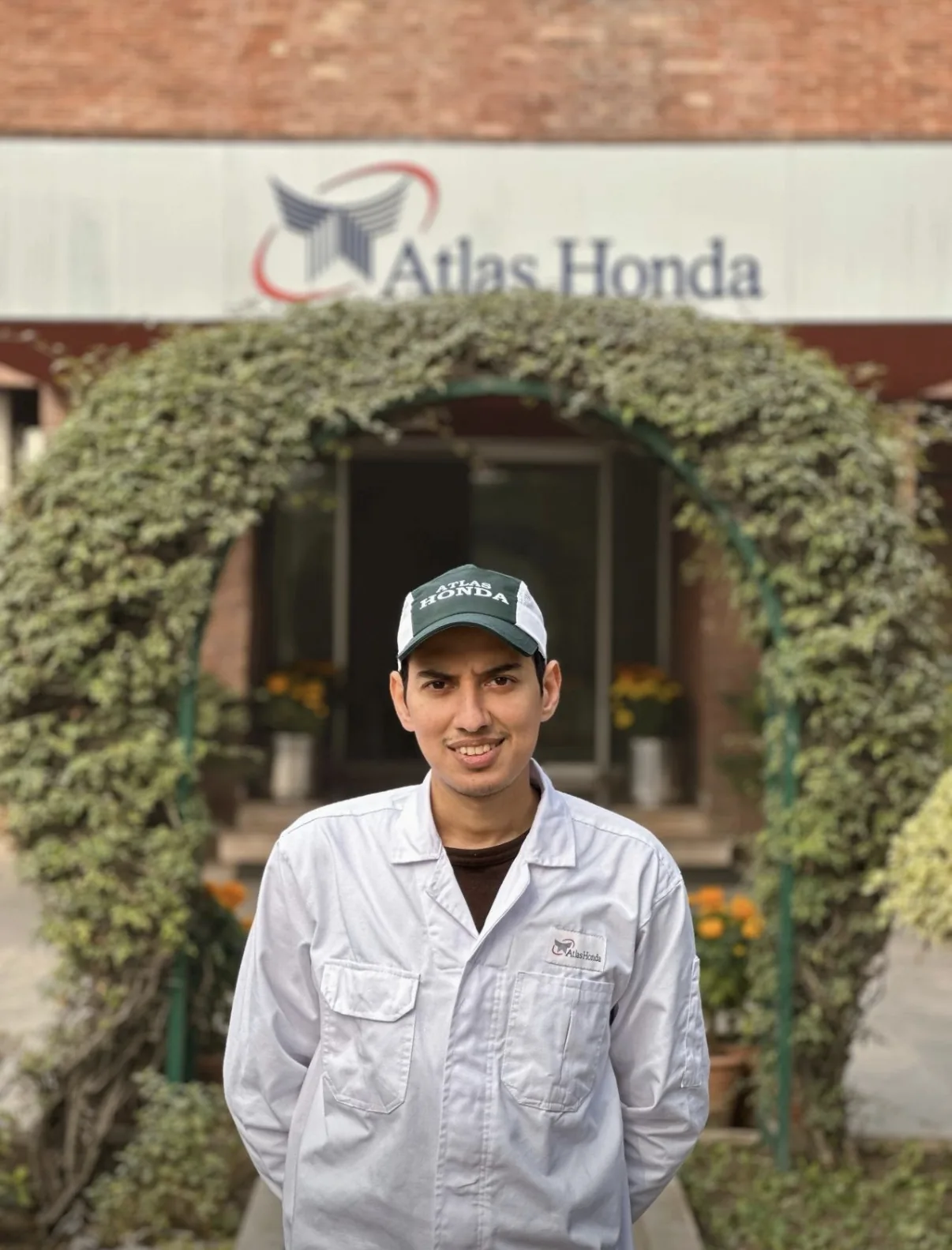 Syed Ahmad Kamal at the Atlas Honda plant